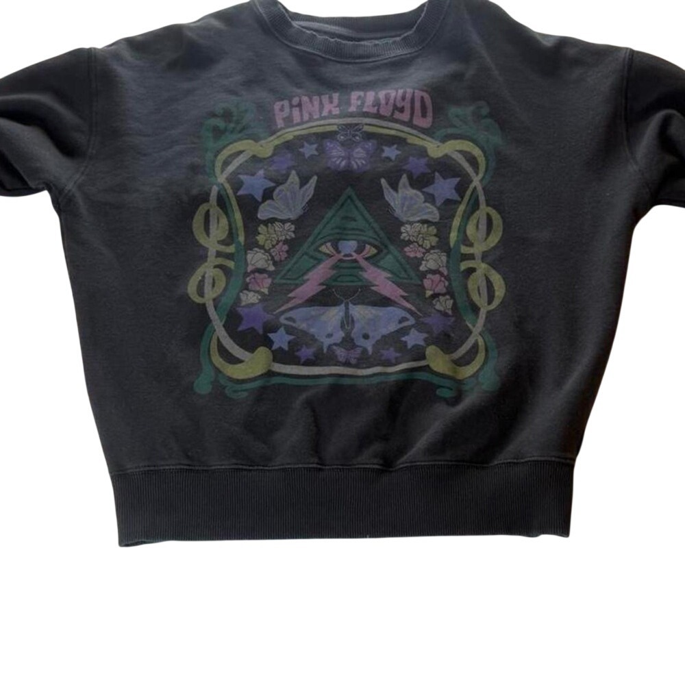 American Eagle Pink Floyd Graphic Sweatshirt Crewneck Band Tee Y2K Indie Sleaze